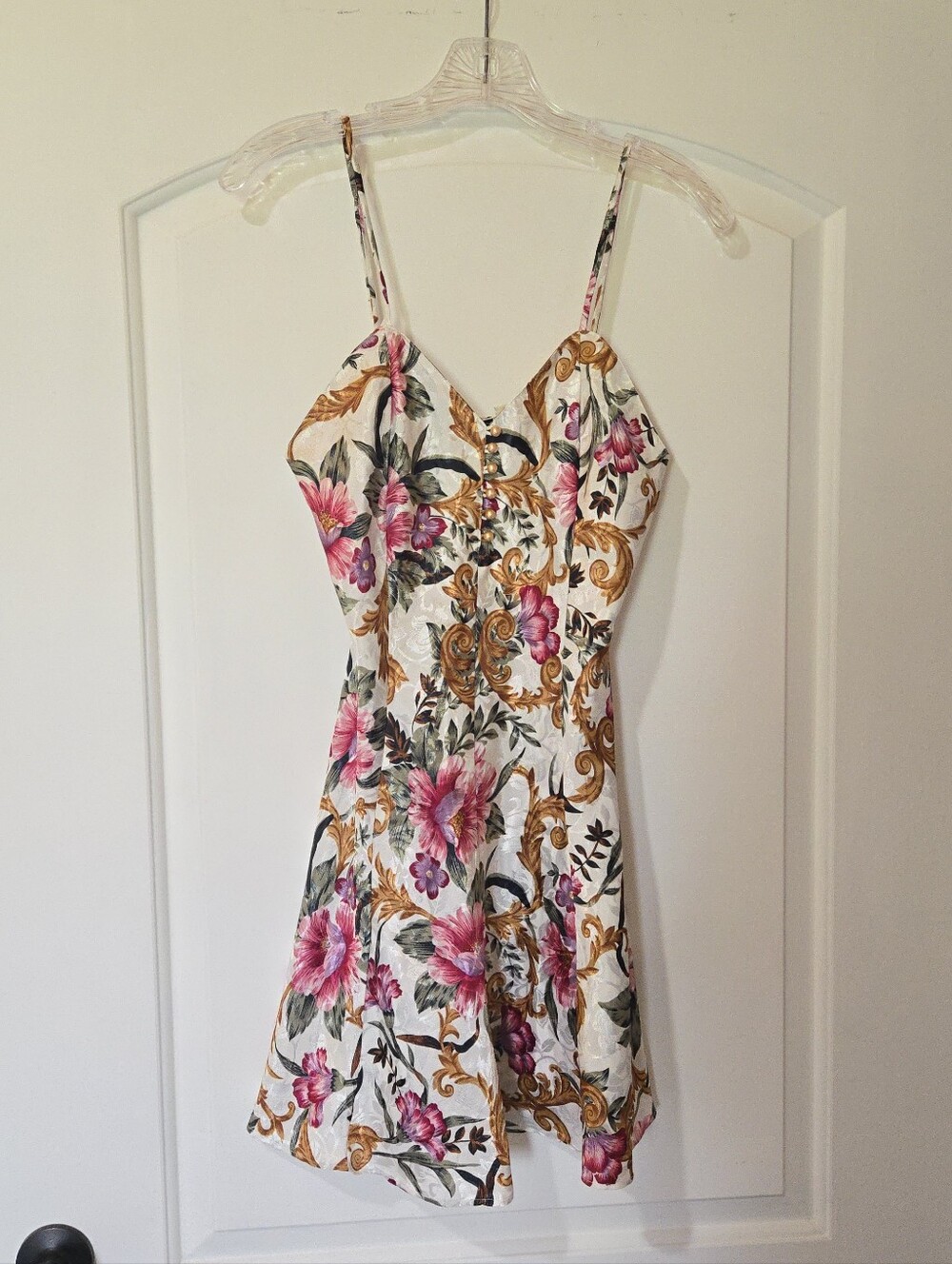 Vintage Kathryn Victorian Floral Nightgown, SIZE S?, See Description